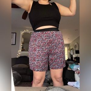 Croft & Barrow 20W Regular Flower Print The Effortless Stretch Shorts